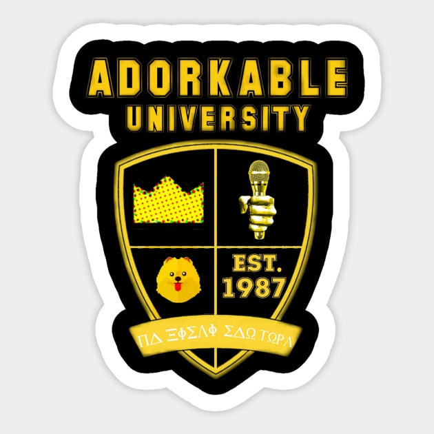 ADORKABLE UNIVERSITY Sticker by adorkabledustinwood